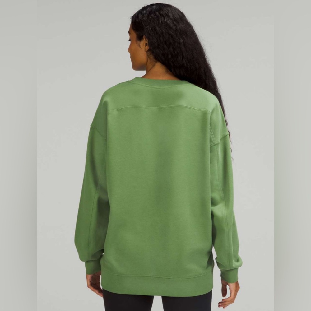 Lululemon Perfectly Oversized Crew Sweatshirt Green Foliage NWT 10